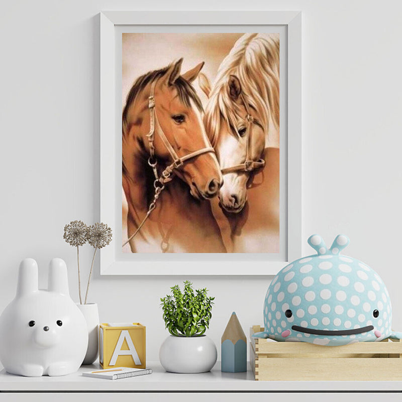 Two Horses Diamond Painting Kits Full Square Drill Home Wall Decor Art Craft