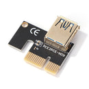 VER009S PCI Express Riser PCIe 1X to 16X Extender SATA Adapter Card for GPU
