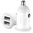 Baseus Grain Pro Car Charger 2.4A+2.4A Dual USB Fast Charging Adapter for Phone