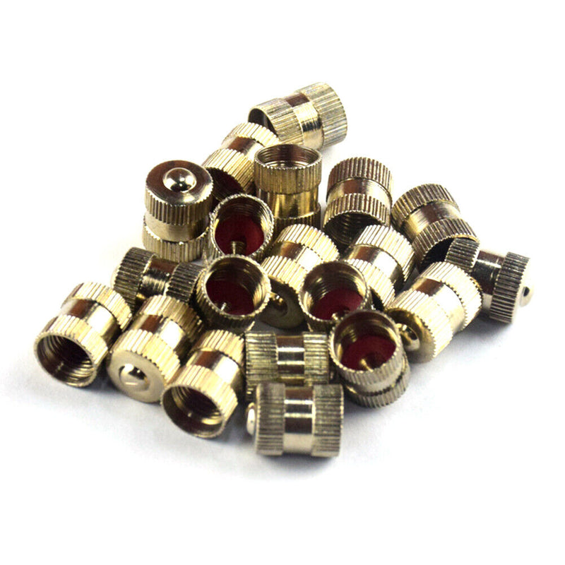 20pcs Copper Car Tire Valve Stem Caps Tyre Valve Dustproof Caps for Automob