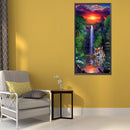 5D Diamond Painting Sunset Tiger Full Round Drill Rhinestone DIY Home Decoration
