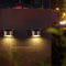2pcs Cold White 4 LED Solar Lights Waterproof  Wall Stair Lamp for Security