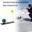 Automatic Ice Fishing Tip Up with Flag Marker Winter Fishing Pole Tackle