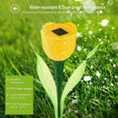 Outdoor Solar Powered LED Tulip Flower Lights Garden Yard Color 1pcs Path G6L7
