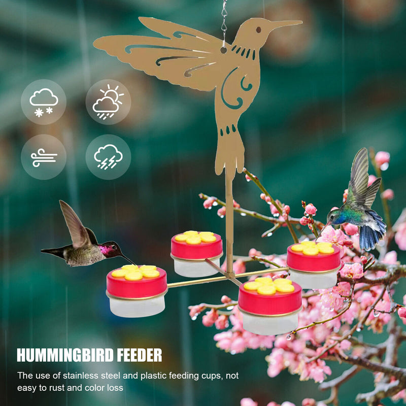 Courtyard Bird Feeder Set - Outdoor Spring Birds Water Drinking for Garden