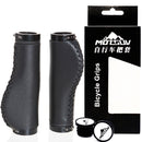 1 Pair PVC Anti-Skid Mountain Bike Ergonomic Handleable Grips Cover with Plugs