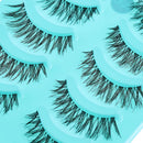 Cosmetic Long Thick Cross False Eyelashes Handmade Eye Lashes Extension Black