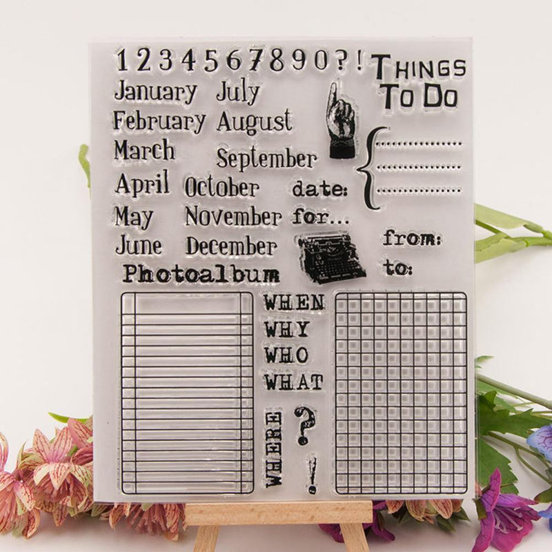 1989candy Silicone Stamp, Clear, For Scrapbooking, Photo Album Style 11