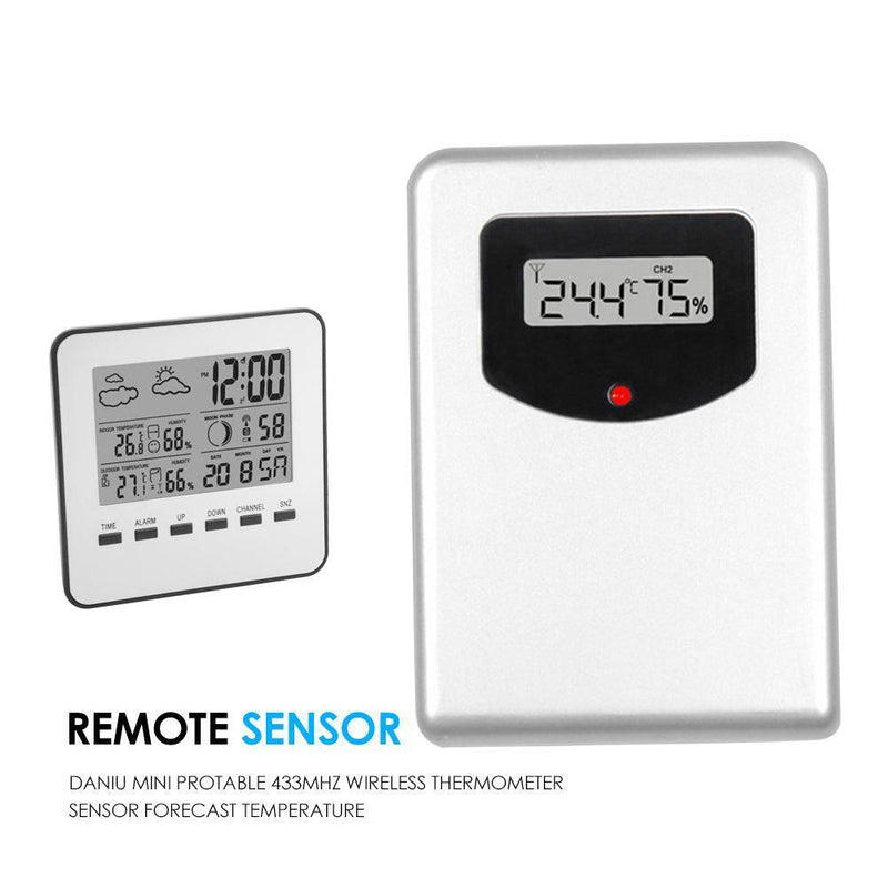 Digital Wireless Thermometer Sensor Remote Indoor Outdoor Humidity Station