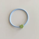 Elastic Band Women Girls Hair Rope Ponytail Holders Candy Color Heart Hair Tie