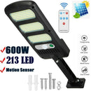 Light Smart Remote Control 213 LED Solar Street Light PIR Motion Sensor Lamp