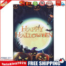 Digital Printed Waterproof Garden Flag Polyester Halloween Banner (Green)