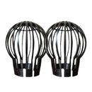 2pcs Gutter Downpipe Pipe Filter Dirt Guard Leaf and Debris Protection Cover`