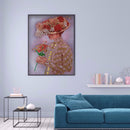 Diamond Paint Partial Special Drill Top Hat Lady Rhinestone Picture (Y070) Newly