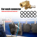 1/4 inch Quick Connect Pivoting Coupler 180 Degree 5 Degrees + 10pcs O-Rings