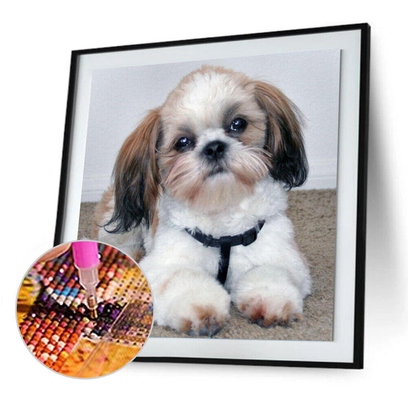 5D DIY Full Drill Diamond Painting Sad Puppy Cross Stitch Embroidery Rhinestones