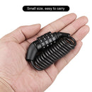 MTB Road Bike Anti Theft Helmet 4 Digit Password Lock Cycling Safety Cable Locks
