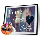 5D DIY English Home Full Round Drill Diamond Painting Kit Artwork Picture