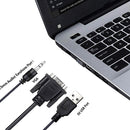 VGA to HDMI-Compatible+3.5 Audio Jack+USB Adapter PC HDTV Video Converter Cable
