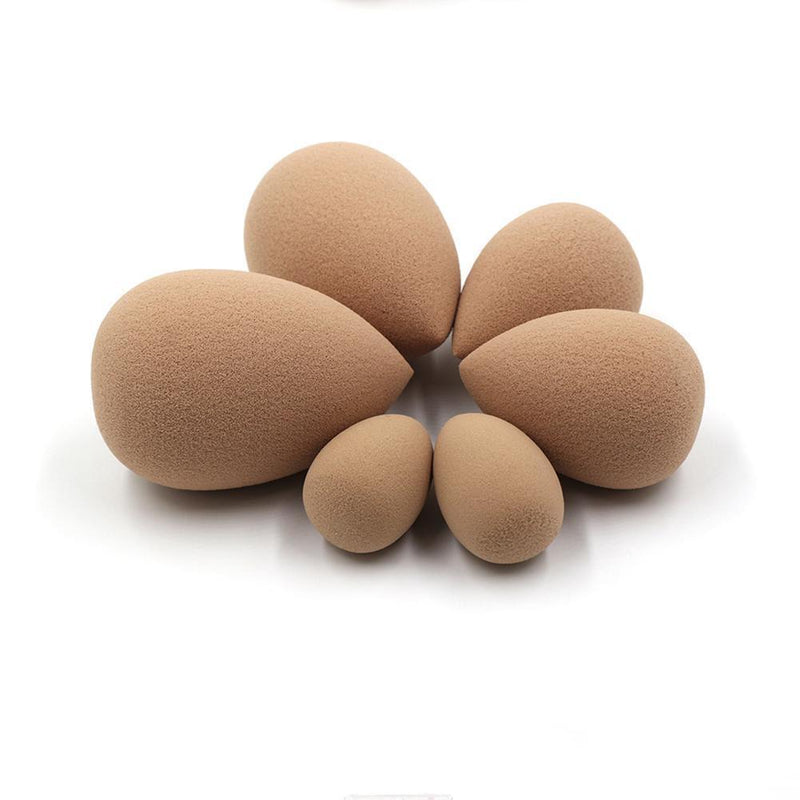 3pcs Soft Makeup Sponge Puff Face Foundation Powder Cosmetic Tool (Coffee)