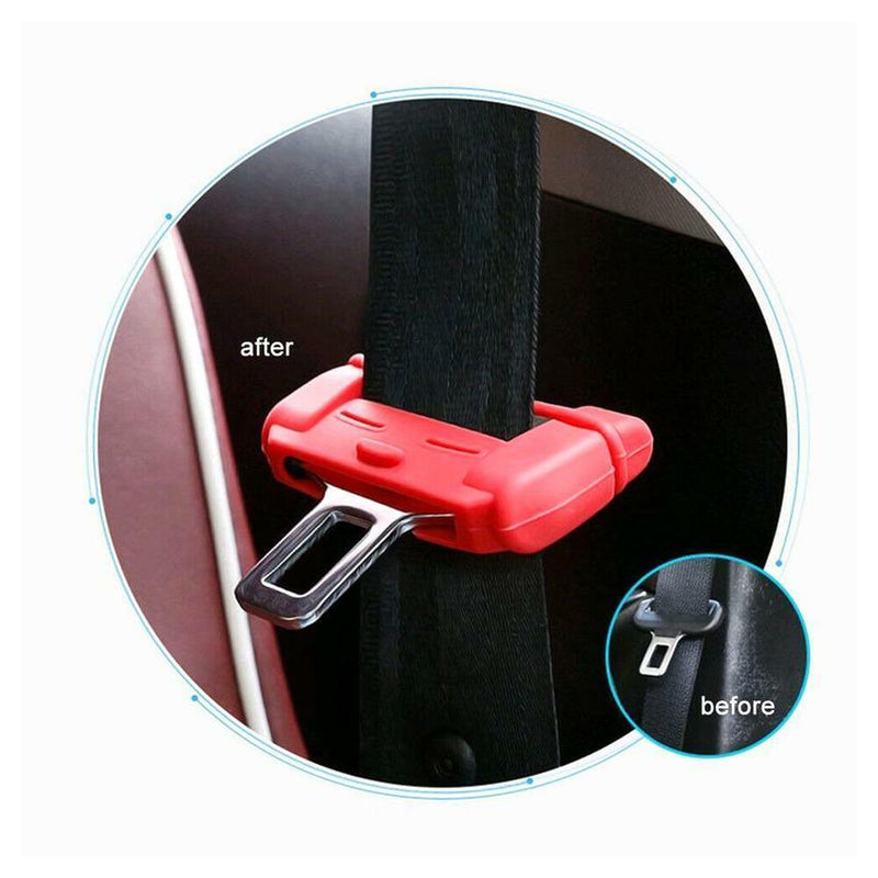 Car Seat Belt Buckle Clip Silicone Anti-Scratch Cover Safety Accessories 4 hot.