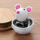 Container Pet Feeder Bowl Cat Feeder Food Rolling Leakage Dispenser Mouse Shape