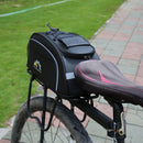 Reflective Bike Tail Seat Rack Case Carbon Fiber Waterproof Mountain Bicycle Bag