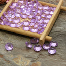 500pcs 10mm Transparent Acrylic Awl Wedding Table Party Decor (Purple)