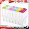 6pcs/Set Kitchen Spice Storage Bottle Jars Clear Salt Pepper Seasoning Box Newly