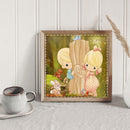 Cartoon Little Girl DIY Diamond Painting Kits Full Round Drill 40x40cm (A2374)