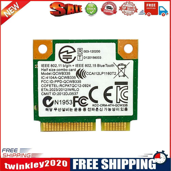 QCWB335 Half Mini PCIe WiFi Bluetooth-compatible 4.0 Adapter Wireless Card