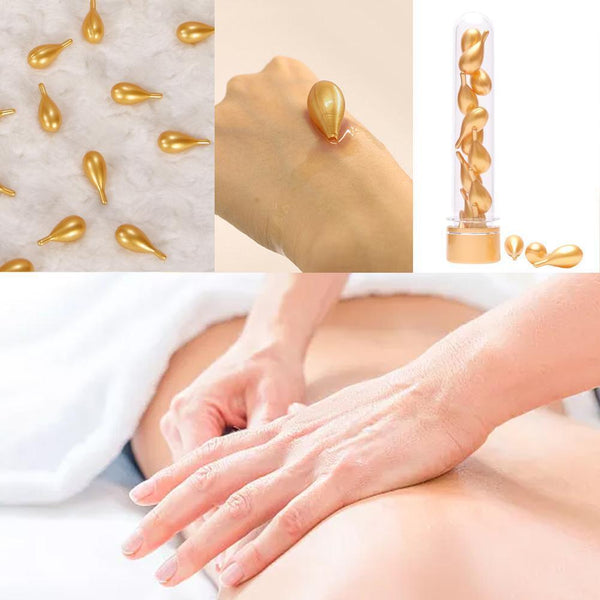 12 Capsules Belly Drainage Ginger Oil Lymphatic Drainage Body Massage X3W3