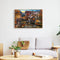 Frameless Oil Painting Arts Picture By Number Riverside Town Hand Painted Craft