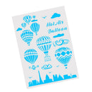 Painting Hot Air Balloon Layering Stencils Scrapbooking Embossing Template