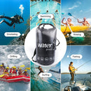 PVC Bags 20L Trekking Drifting Waterproof Storage Pouch (Translucent Black)