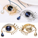 Pendant Imitation Rhinestone Pins Blue Eye Brooch Badge Angel's Tears Pin Clip
