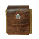 Outdoor Leather Canvas Bushcraft Bag Camp Foraging Pouch with Belt (Khaki) Newly