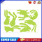 Easter Bunny Stickers PVC Luminous Festival Decals Window Kids Room Decoration