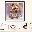 5D DIY Full Round Drill Diamond Paint Dog Mosaic Rhinestone Drawing Picture