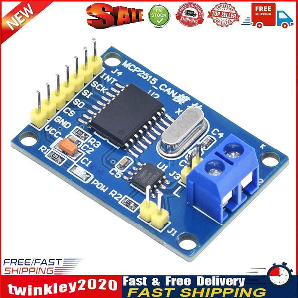 MCP2515 CAN Bus Module Board TJA1050 Receiver SPI for 51 MCU Controller Newly