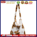 Female Fluffy Fashion Hit Color Shoulder Bag Large Capacity Phone Crossbody Bag