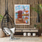 Lake Chair Hut Oil Paint By Numbers Kits DIY Handpainted on Canvas Wall Art