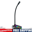 USB Microphone RGB Luminous Professional Microphone with USB Expansion Port