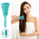 Women Hair Scalp Massage Comb Wet Curly Hairdress Styling Hairbrush (Green)