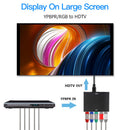 YPBPR to HDMI-compatible to RGB Component Video +R/L Audio Adapter Converte