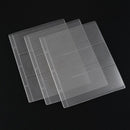 PVC Coin Holder Album Page Money Storage Collection Book Sheet (Three Lines