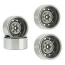 4x Beadlock Rims for SCX10 90046 AXI03007 Traxxas TRX4 RC4WD D90 (Titanium)