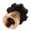 Outdoor Camping Gas Stove Adapter Burner Connection Cylinder Fit Propane POL to QC