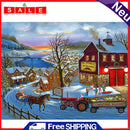 Diamond Painting 5D Full Round Drill Mosaic DIY Snow Carriage Kit Bedroom Decor