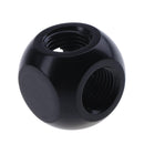 G1/4 Inner Thread Metal 3-Way PC Water Cooling System Water Tube Connector Newly
